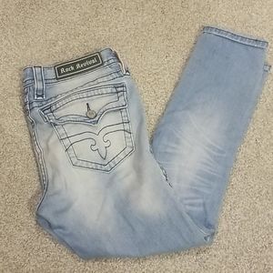 Rock revival crop jeans